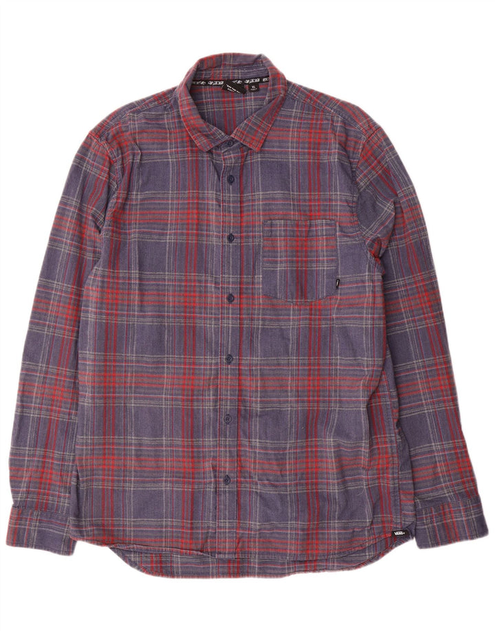 Vans Chemise en flanelle XL en coton à carreaux multicolores pour homme