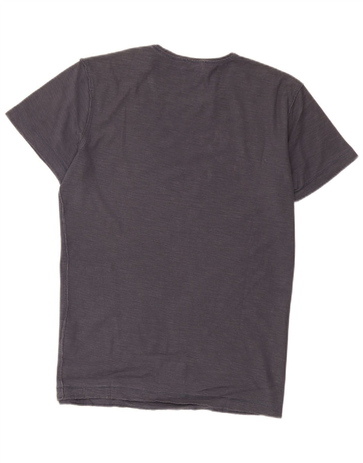 Diesel Herre T-Shirt Top Medium Navy Blue Flecked
