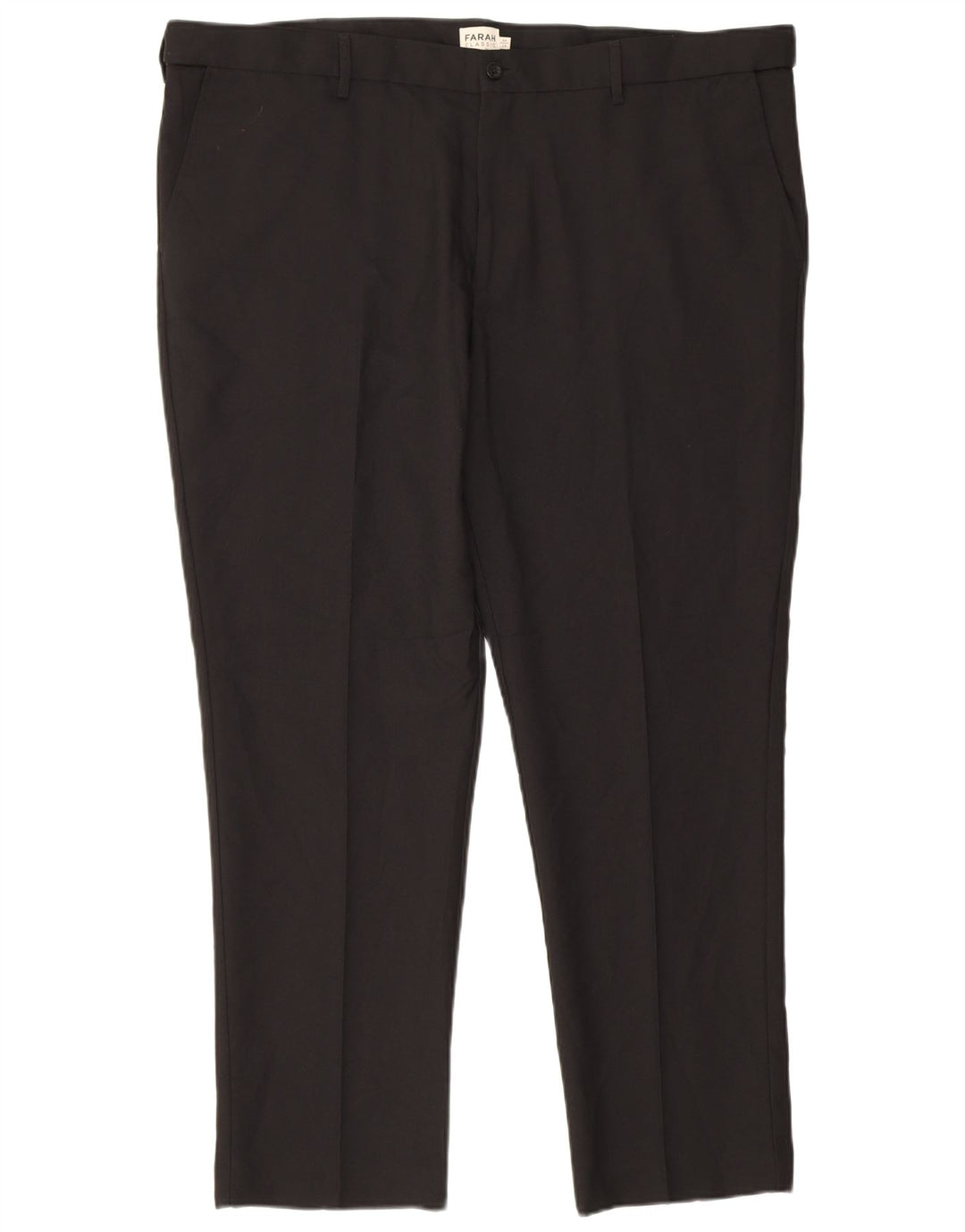Farah Mens Classic Slim Chino Trousers W44 L29 Black Polyester