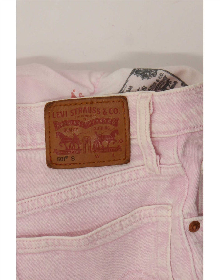Levi's Womens 501 Straight Jeans Small W27 L29 Pink