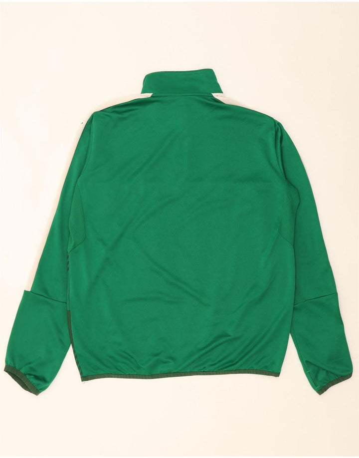 Puma Herre Zip Neck Pullover Træningsdragt Top XL Grøn Colourblock Polyester