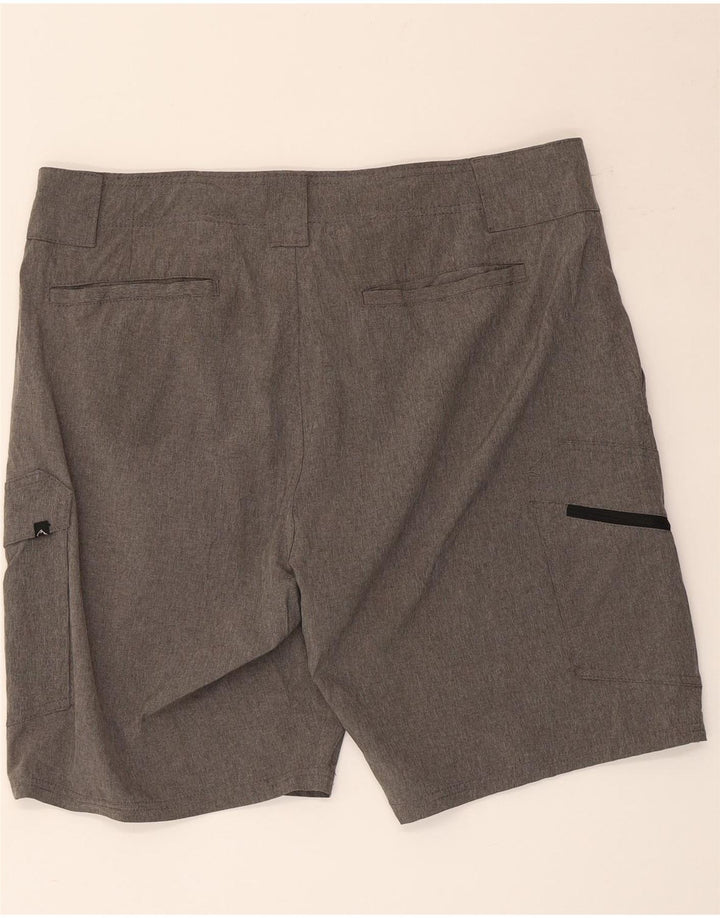 Denali Mens Cargo Shorts W36 Large Grey Polyester