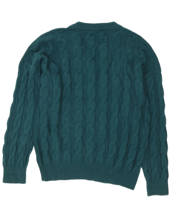 Maglione Fila Uomo con scollo a V IT 52 Large Verde Lana Vergine