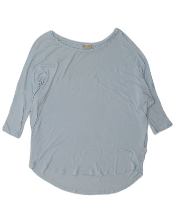 Phase Eight Womens Oversized Top 3/4 ærme UK 8 Small Blue Viscose