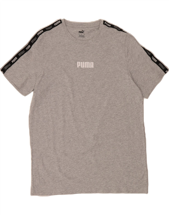 PUMA Mens Graphic T-Shirt Top Large Grey Vintage Puma and Second-Hand Puma from Messina Hembry 