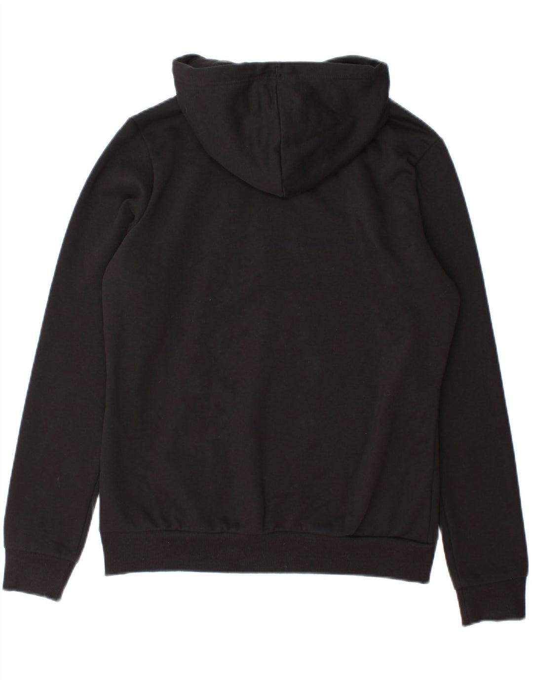 PUMA Womens Graphic Hoodie Jumper UK 14 Medium Black Polyester Vintage Puma and Second-Hand Puma from Messina Hembry 