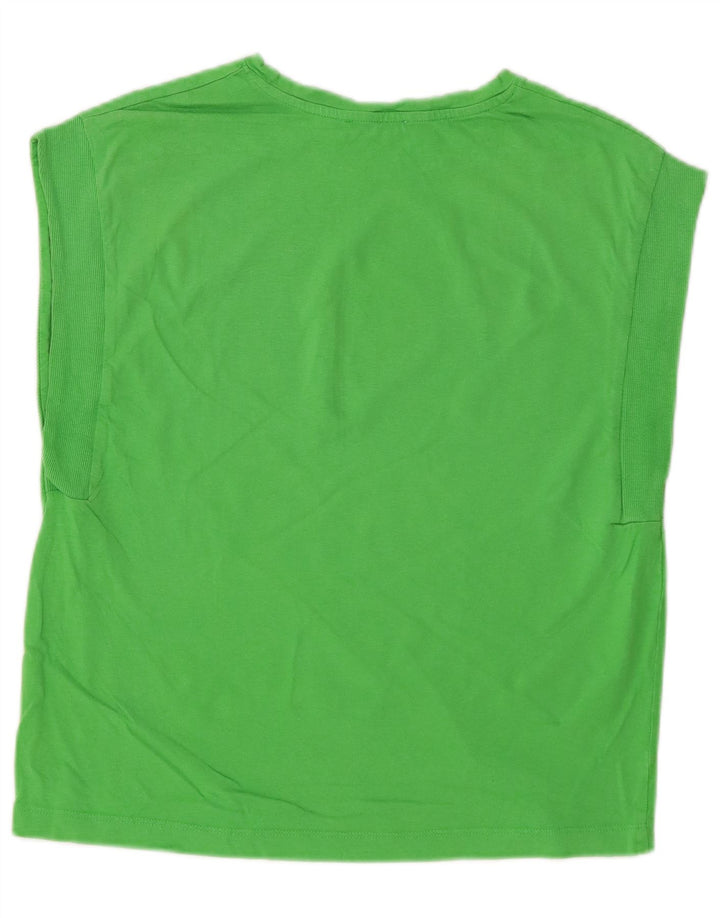 Zara Womens Vest Top UK 12 Medium Green