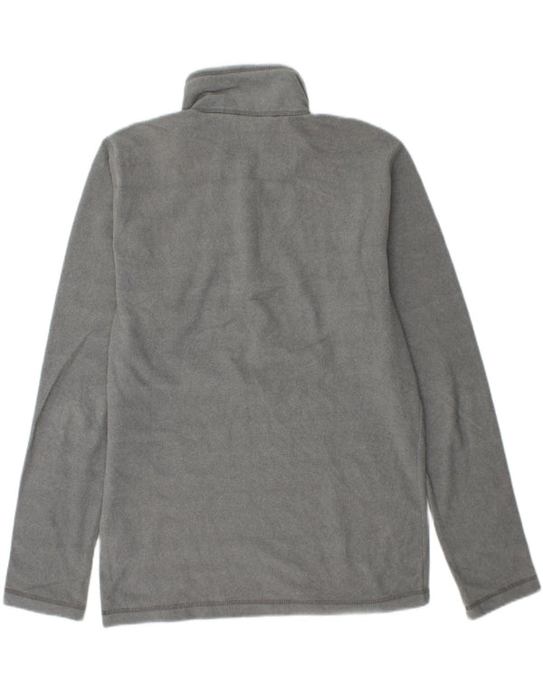 THE NORTH FACE Suéter masculino de lã com gola e zíper pequeno poliéster cinza