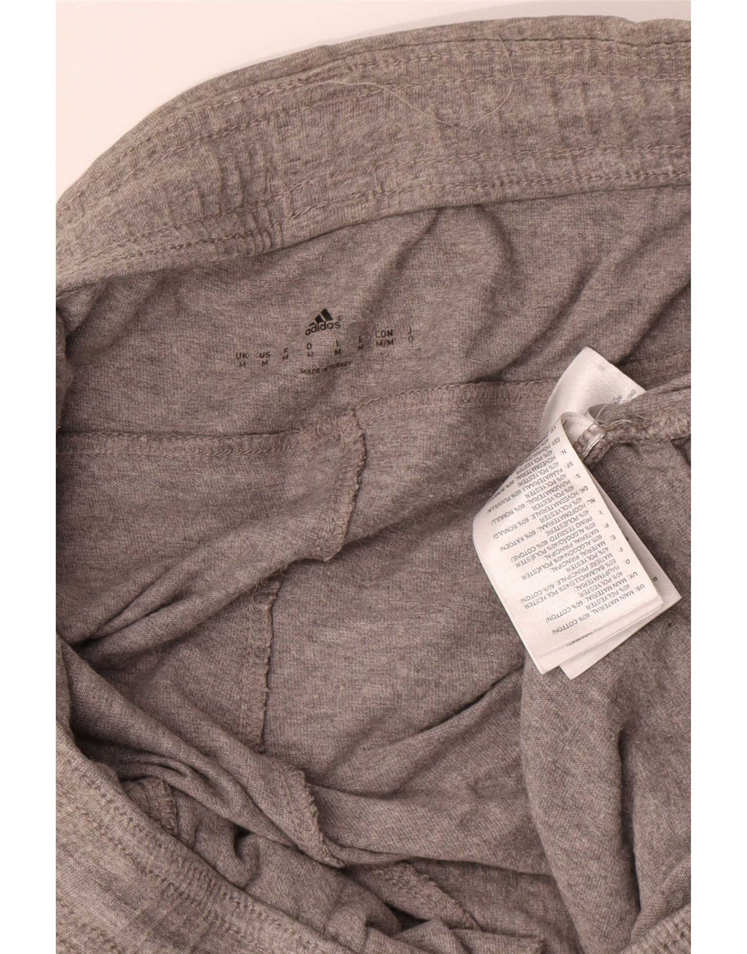 Adidas Mens Graphic Sport Shorts Medium Grey Flecked Cotton