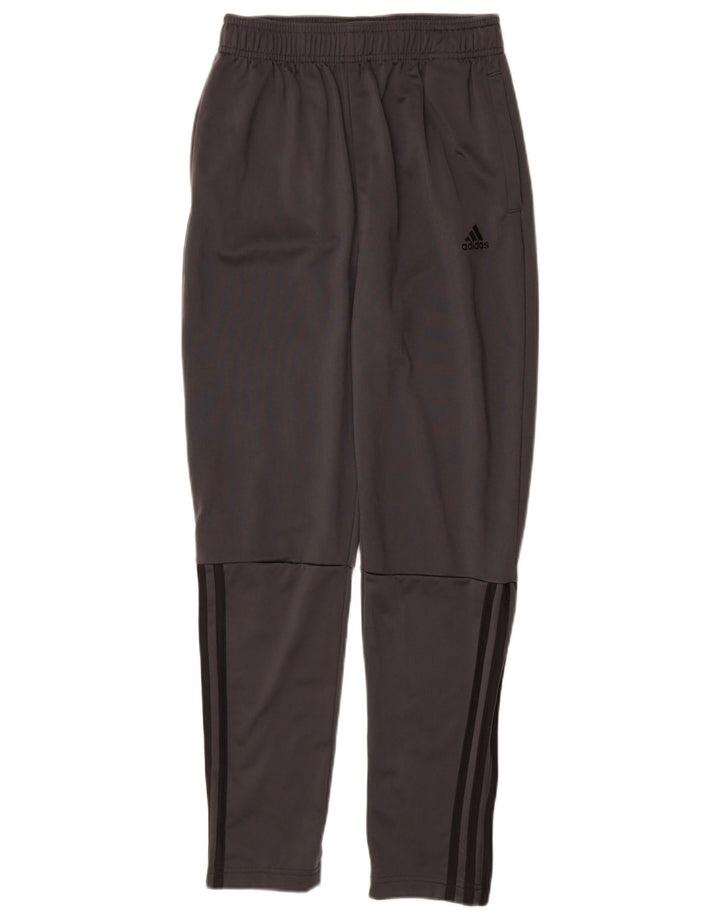 Pantaloni de trening Adidas pentru baieti 13-14 ani poliester gri