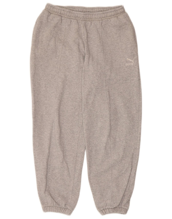Puma Pantalon de survêtement pour femme Joggers UK 10 Small Gris Coton