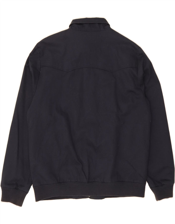 MERC Mens Bomber Jacket UK 38 Medium Navy Blue Cotton Vintage Merc and Second-Hand Merc from Messina Hembry 