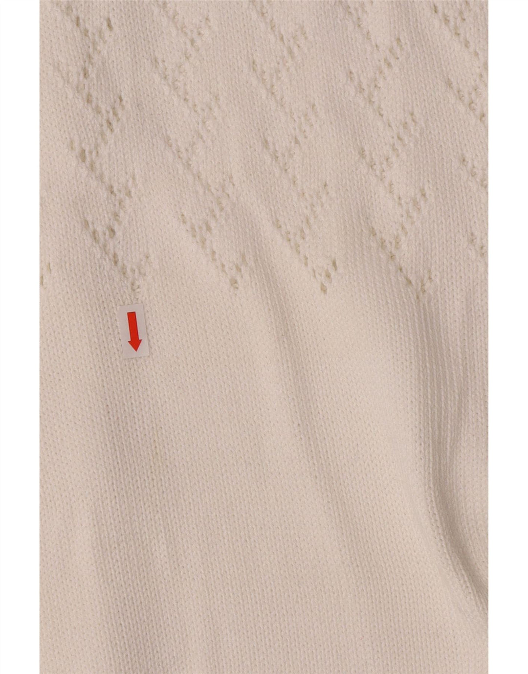 Vintage Womens Cardigan Sweater UK 14 Medium White