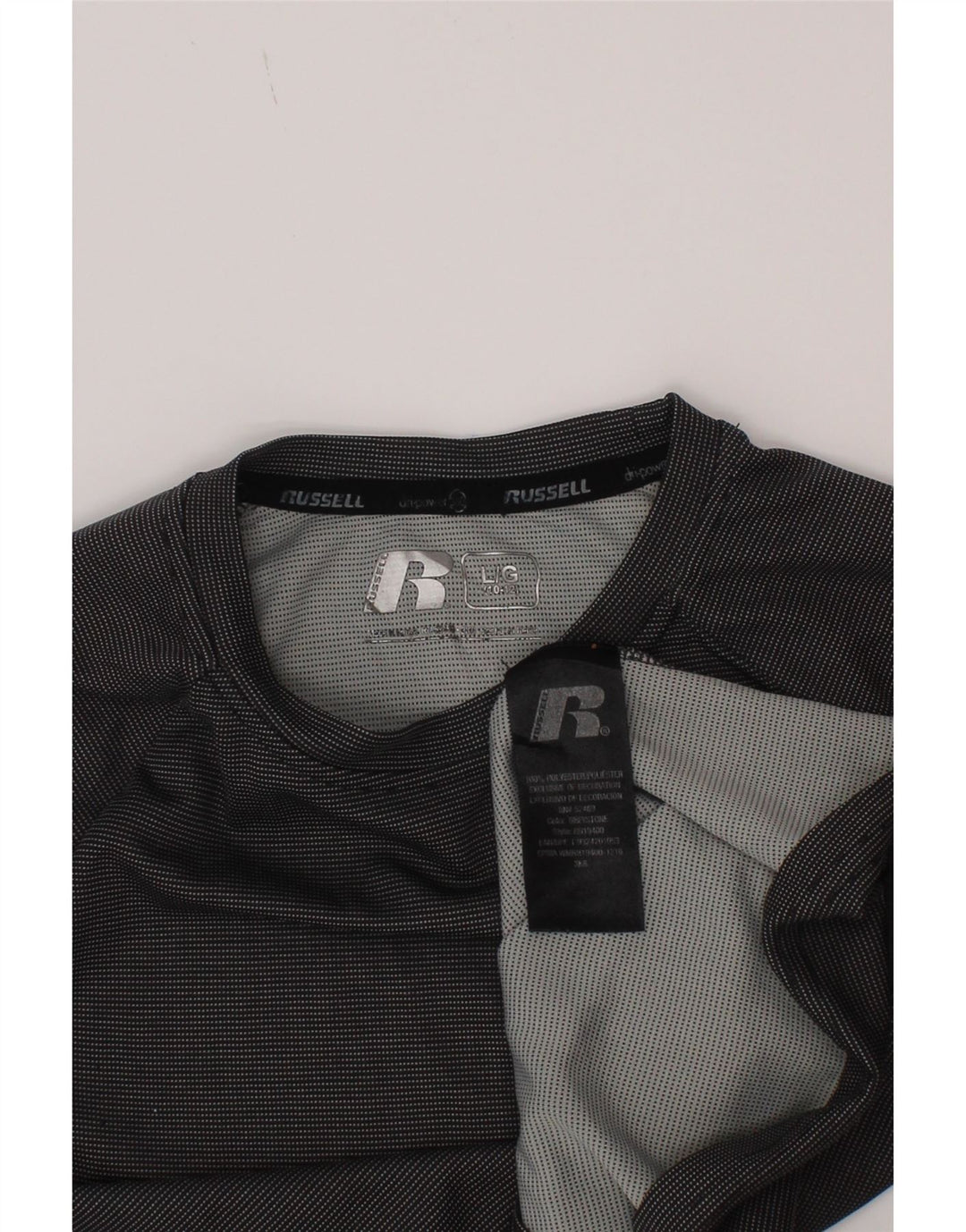 Russell Athletic Boys T-Shirt Top 10-11 Years Large Grey Polyester