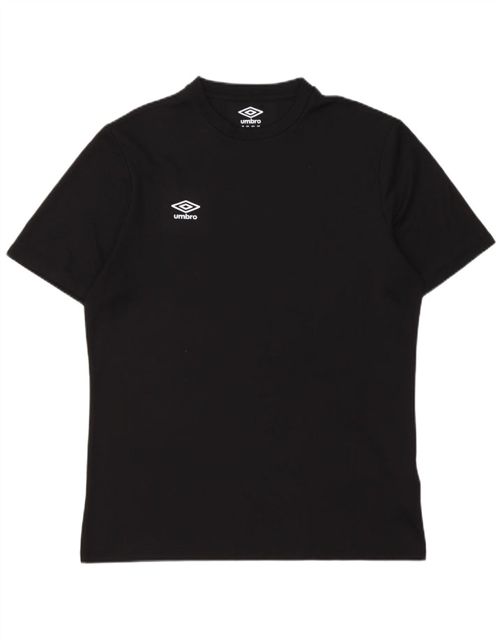 Umbro Herre T-Shirt Top Medium Sort Polyester