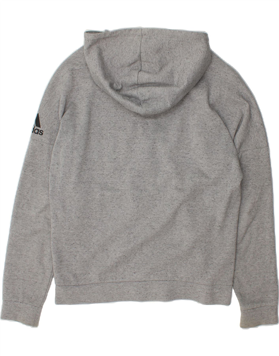 ADIDAS Mens Zip Hoodie Sweater Large Grey Cotton Vintage Adidas and Second-Hand Adidas from Messina Hembry 