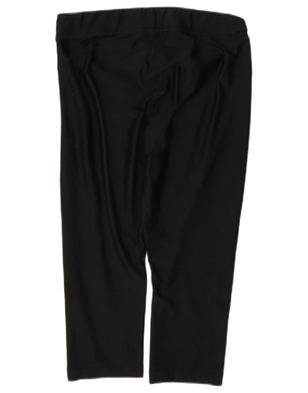 Under Armour Damen Capri-Leggings UK 16 Large Schwarz Polyester