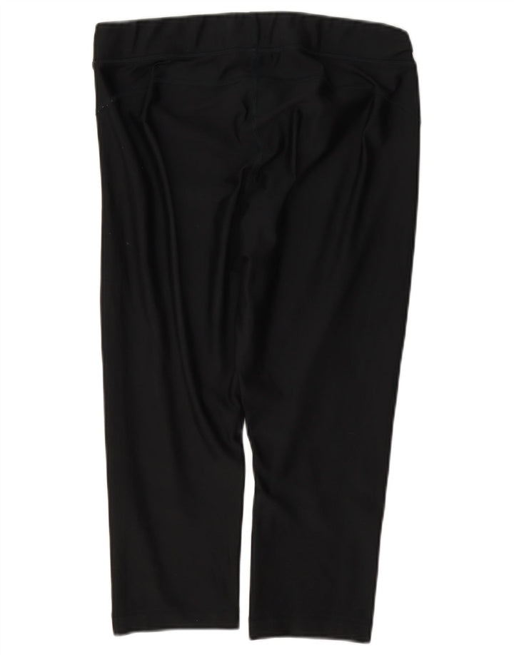 Under Armour Womens Capri Leggings UK 16 Large Black Polyester
