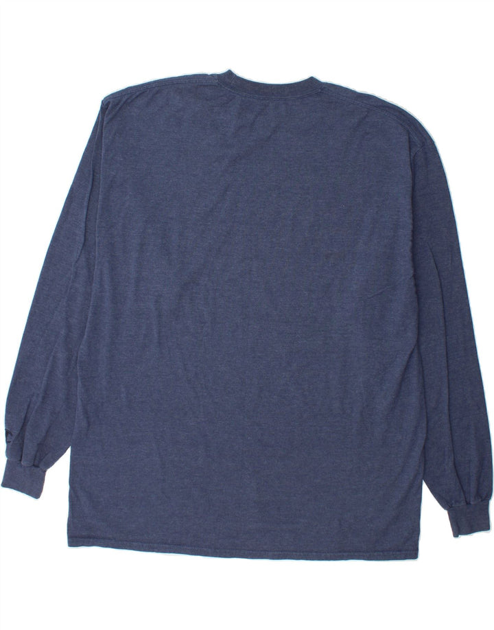 CHAMPION Mens Top Long Sleeve 2XL Navy Blue Cotton Vintage Champion and Second-Hand Champion from Messina Hembry 