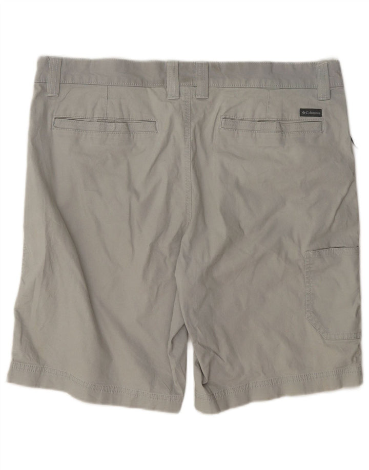 Columbia Mens Regular Fit Cargo Shorts W36 Large Blue Cotton