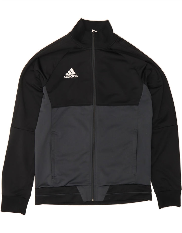 ADIDAS Veste de survêtement pour homme en polyester color block noir moyen