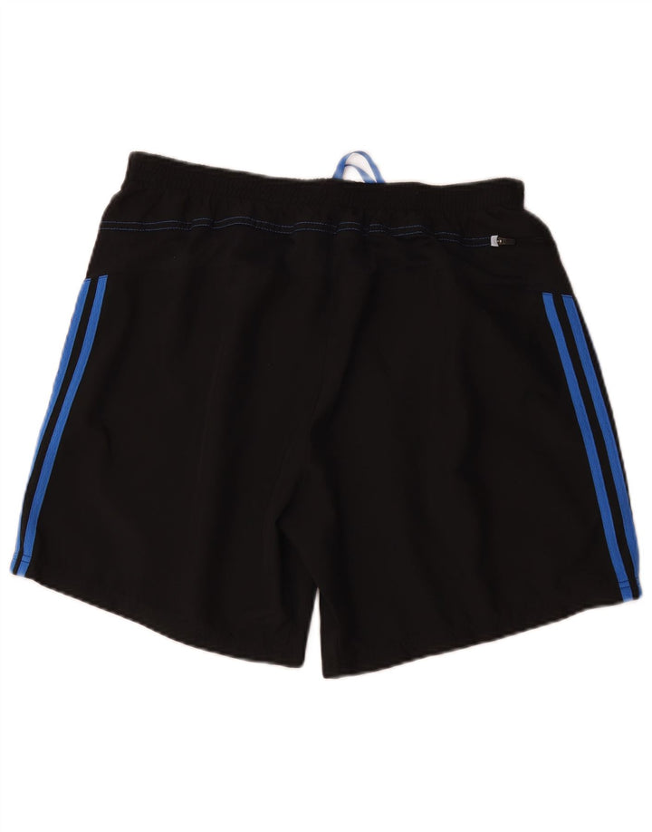 Adidas Mens Climalite Sport Shorts Large  Black Colourblock Polyester