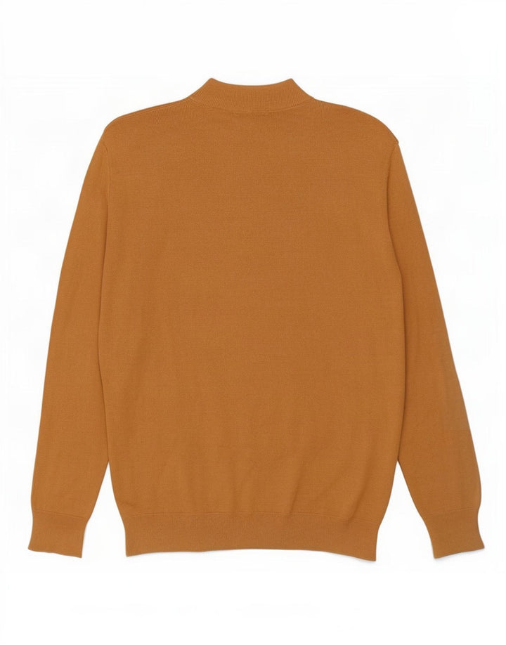 Maglione Zara da uomo con collo dolcevita piccolo in viscosa beige