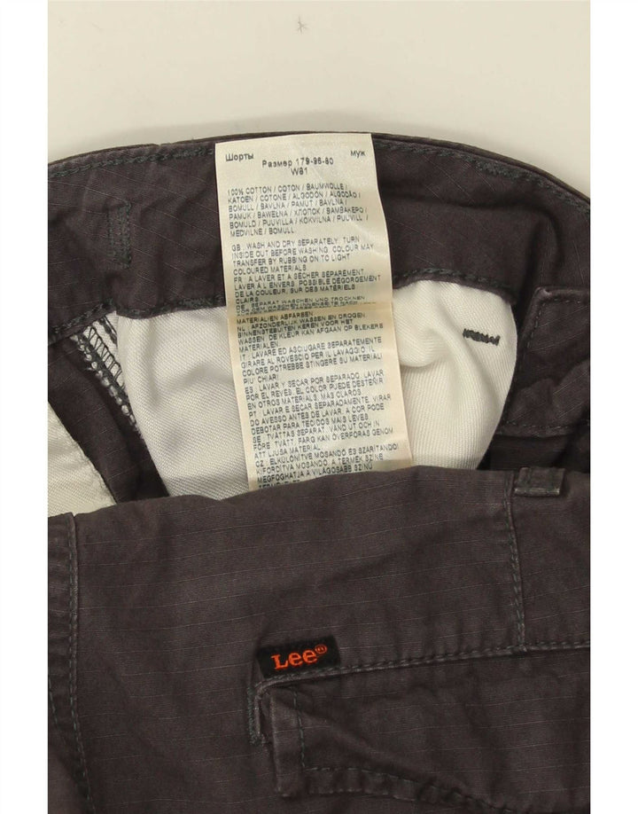 Lee Mens Cargo Shorts W32 Medium Grey Cotton