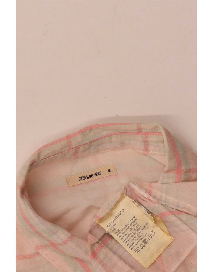 Camicia da donna Lee UK 14 Cotone a quadri rosa medio