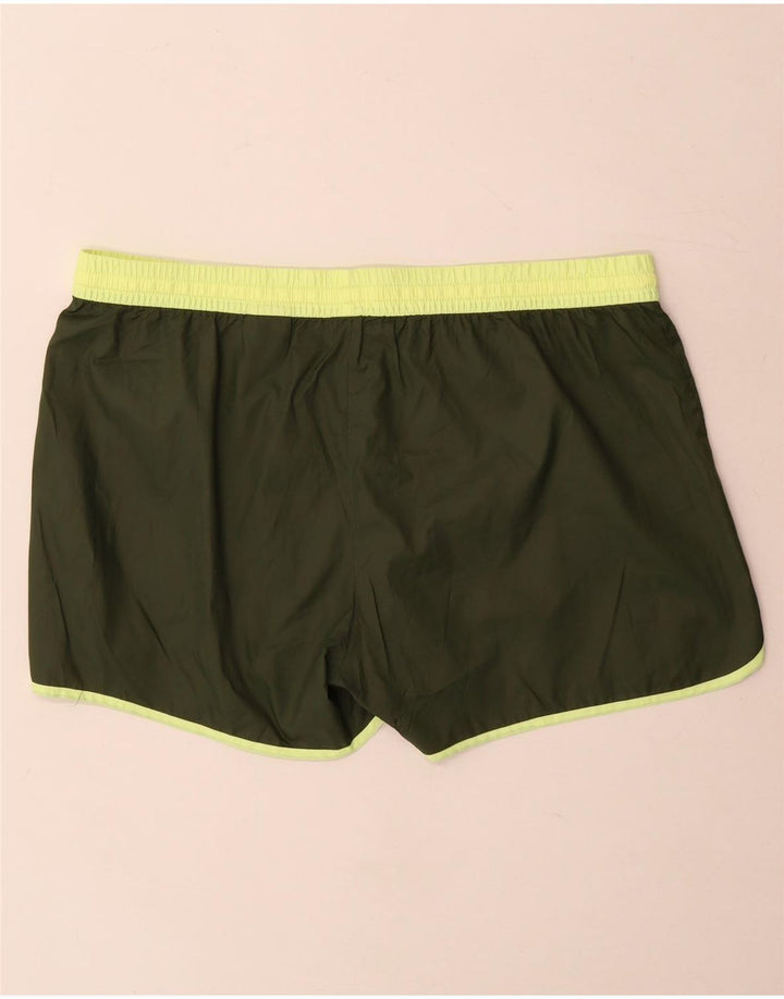 Pantaloncini sportivi Reebok da donna UK 16 Large Khaki Poliestere