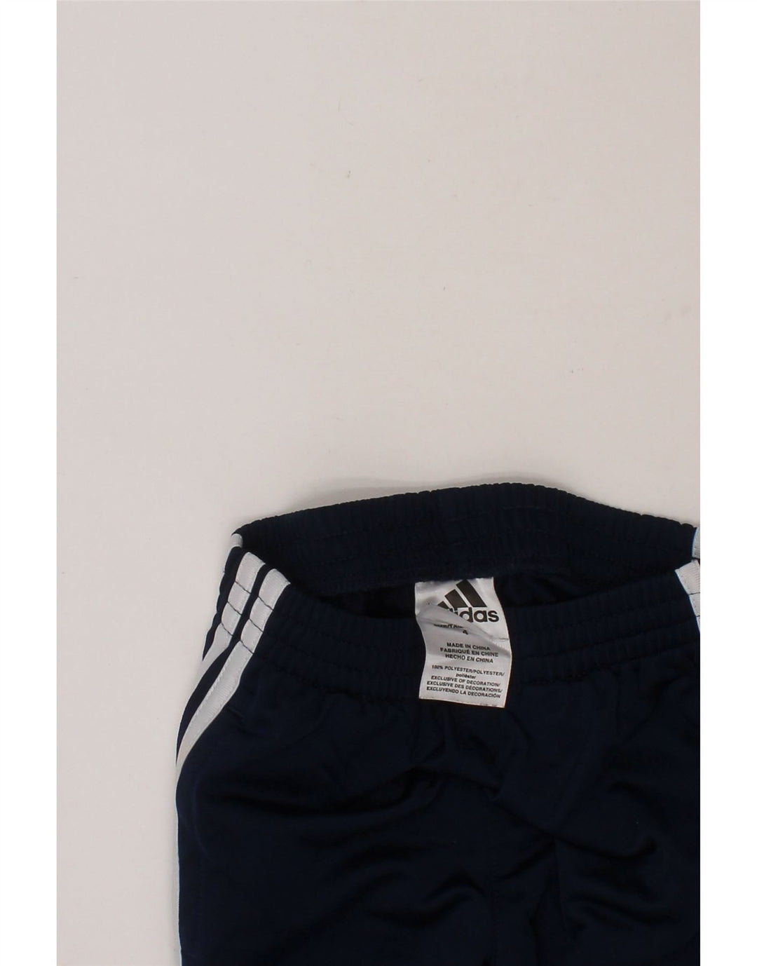 ADIDAS Boys Tracksuit Trousers 3-4 Years  Navy Blue Polyester Vintage Adidas and Second-Hand Adidas from Messina Hembry 
