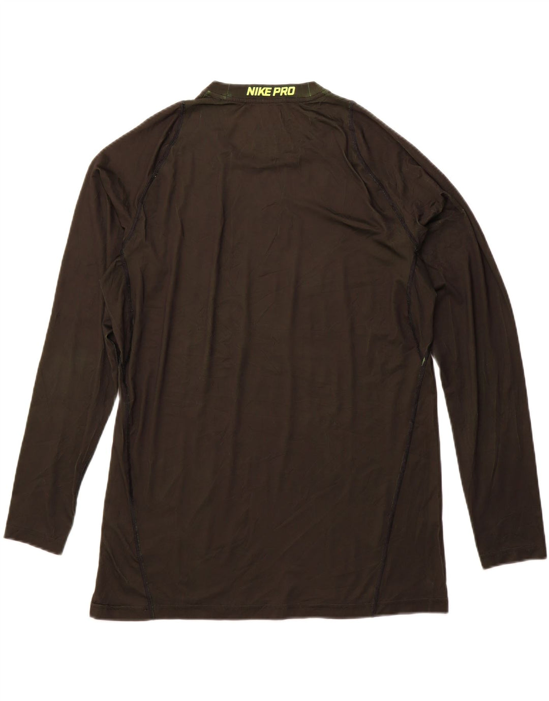 NIKE Mens Grant Fit Top Long Sleeve Large Green Polyester