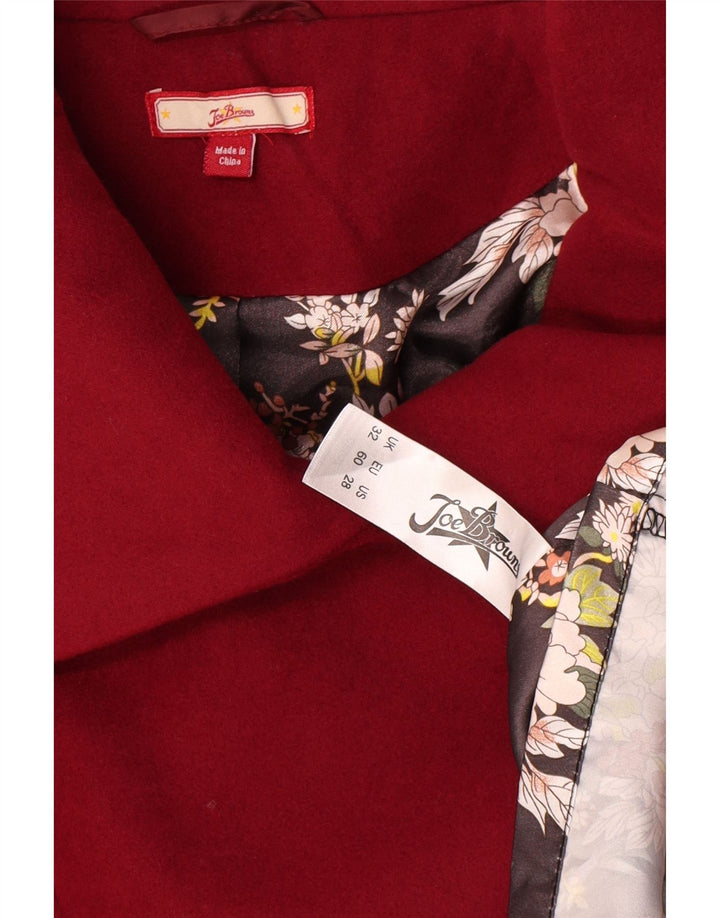 Joe Browns Womens Oversized Overcoat UK 22 3XL Red Polyester