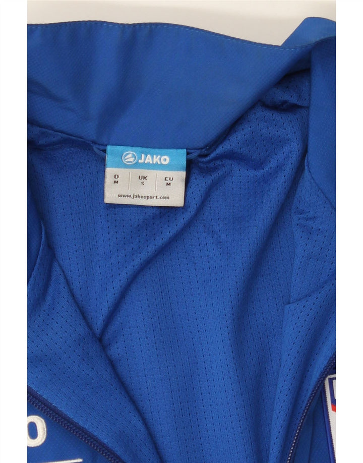 JAKO Mens Graphic Tracksuit Top Jacket Small Blue Polyester Vintage Jako and Second-Hand Jako from Messina Hembry 