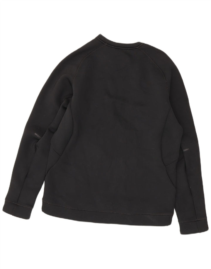 Felpa Nike Therma-Fit da uomo, grande, in poliestere nero
