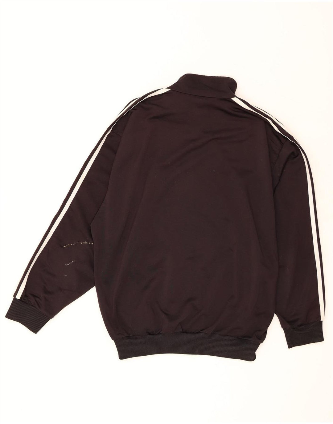 Adidas Mens Tracksuit Top Jacket UK 34/36 Small Black Polyester