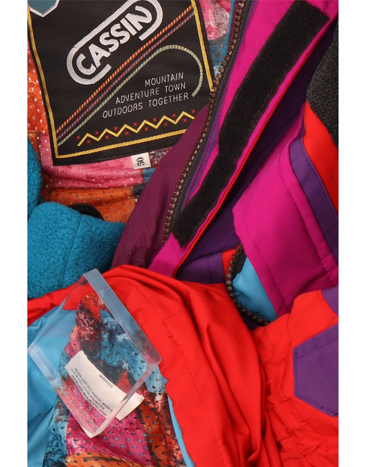 Cassin Herre Hætte Skijakke IT 50 Stor Rød Colourblock Polyester