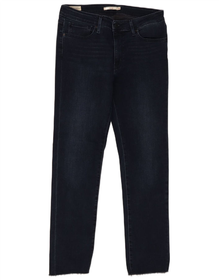 Levi's Womens 712 Slim Jeans W30 L29 Navy Blue Cotton