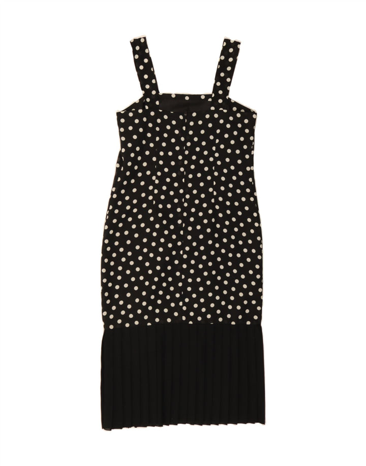 DIOLEN Womens Sleeveless Sheath Dress EU 38 Medium Black Polka Dot Vintage Diolen and Second-Hand Diolen from Messina Hembry 