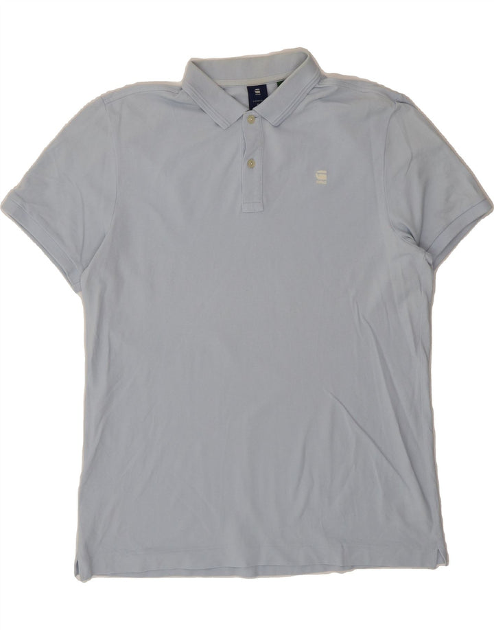 G-STAR Mens Polo Shirt XL Blue Cotton Vintage G-Star and Second-Hand G-Star from Messina Hembry 