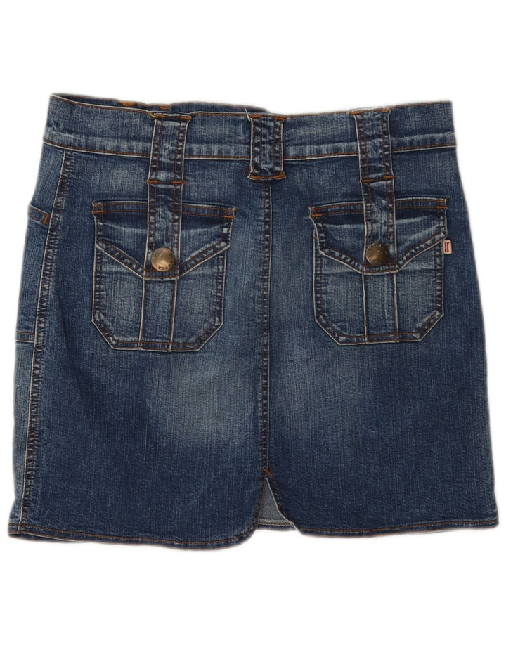 Mini gonna di jeans da donna Carrera W30 blu medio