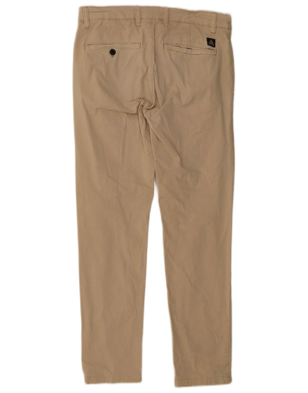 Zara Mens Slim Chino Trousers EU 40 Medium W31 L28 Beige