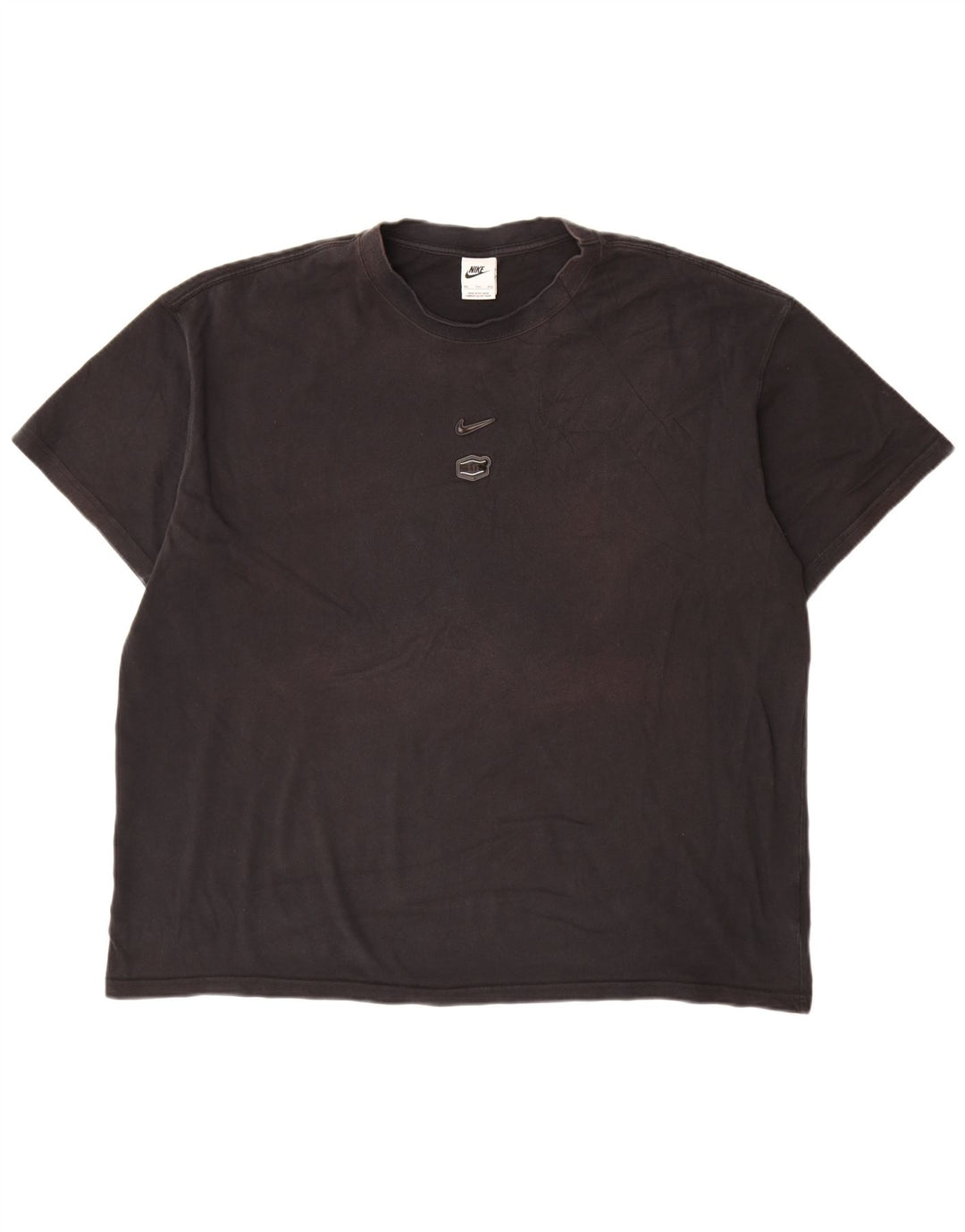 Nike Mens T-Shirt Top 2XL Black Cotton