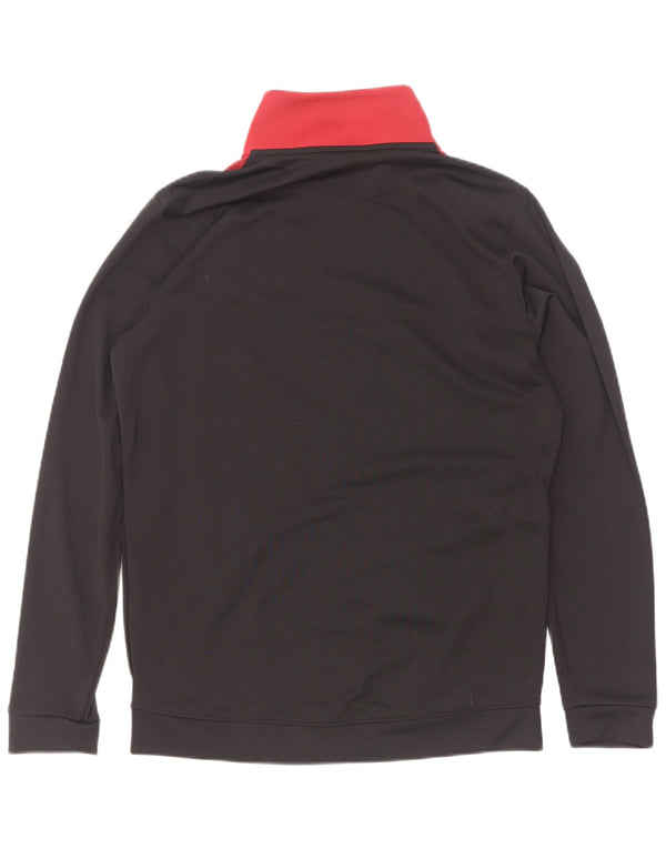 Under Armour Mens Fitted Tracksuit Top Jacket Small Black Colourblock