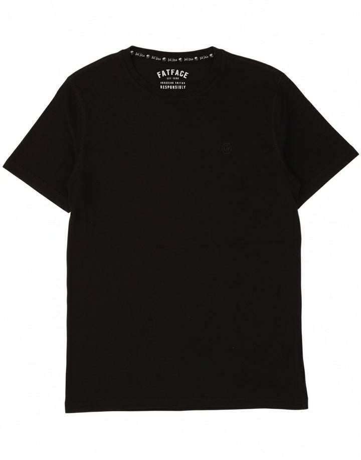 FAT FACE Mens T-Shirt Top Small Black Cotton