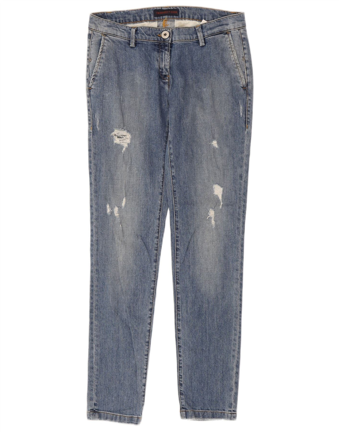 Damskie jeansy Trussardi w trudnej sytuacji W26 L31 Niebieski poliester