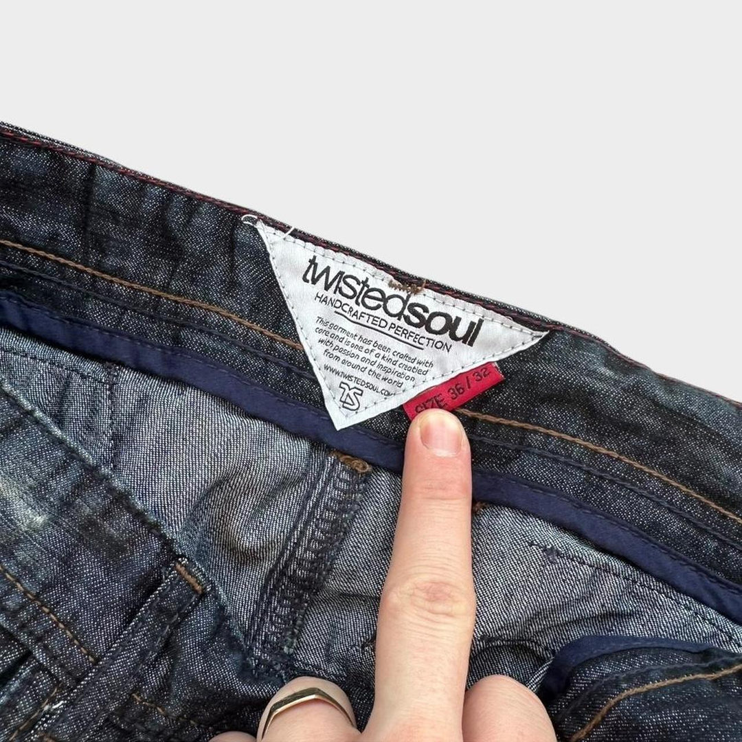 Twisted soul Y2K denim jeans - 36x32