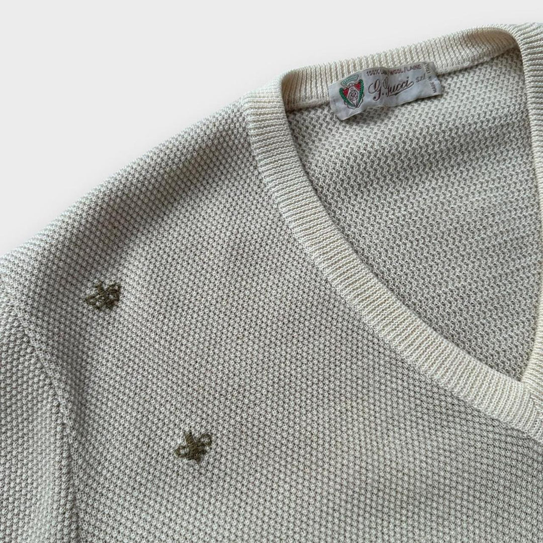 Vintage 90'er Gucci striktrøje - medium