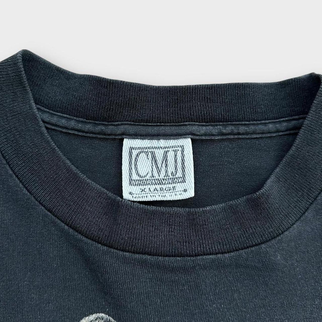 Vintage single stitch biker graphic tee - XL