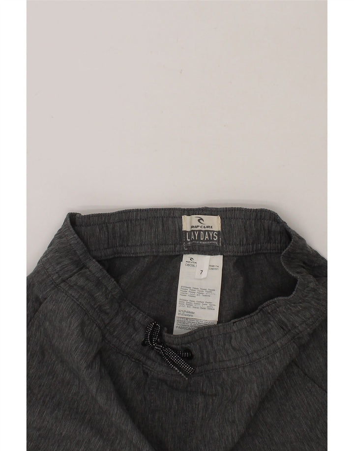 RIP CURL Boys Sport Shorts 6-7 Years  Grey Flecked Polyester Vintage Rip Curl and Second-Hand Rip Curl from Messina Hembry 